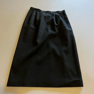 Vintage Suits, Ltd. Black midi A line skirt 12